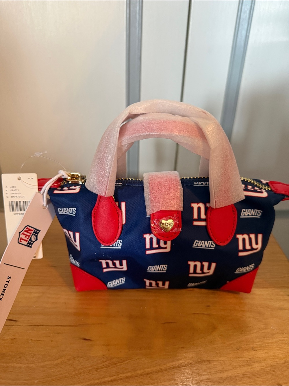 Stoney Clover Lane NY Giants Mini Bag in Navy and Red NWT